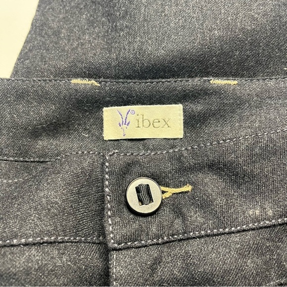Ibex Womens Gray Wool Pants Size 8 Button Closure Pockets Business Casual - Picture 4 of 8